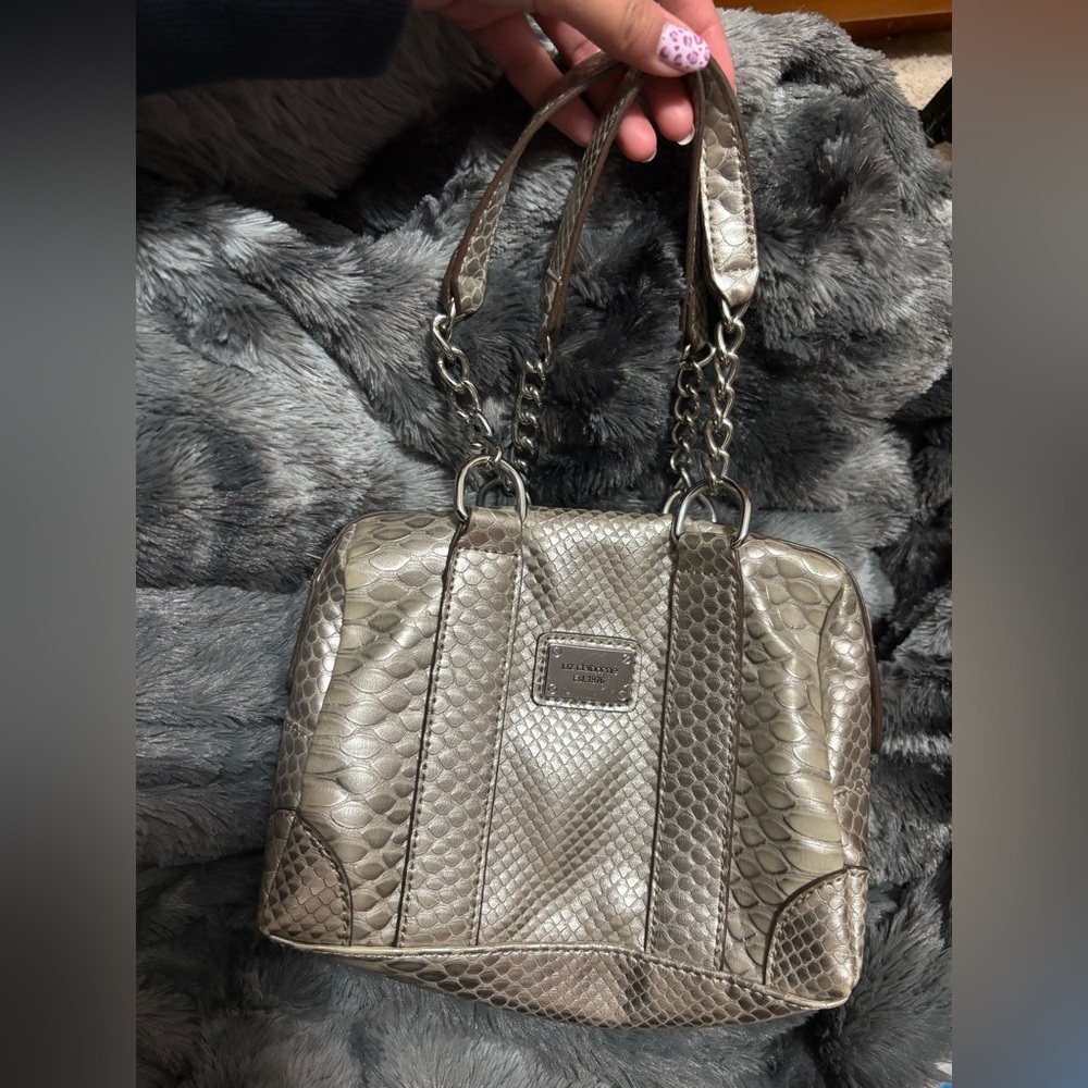 Designer Metallic Gold Handbag - Picture 5 of 5